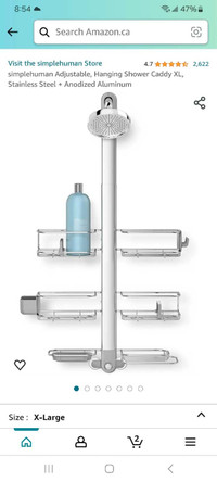 Simple human XL Hanging shower caddy