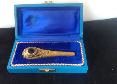 1970's  collectible meerschaum smoking pipe, View more
