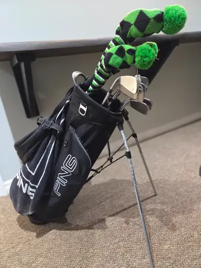 Golf Clubs Bag Driver Woods Hybrid Ping TaylorMade Nike Cobra RH, View more