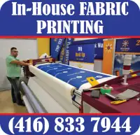 In-House Dye Sublimation Fabric Printing for Trade Show Displays