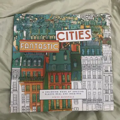 Fantastic Cities Coloring Book, View more