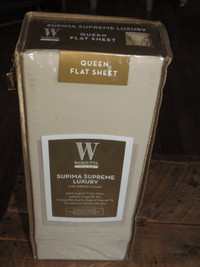 NEW Wamsutta Queen Flat Sheet 100% Supima Cotton