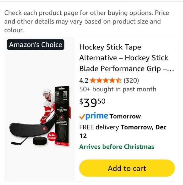 New - 3 Hockey items 1 Stick bag, 1 Blade Tape, 1 Grip Tape in Hockey in Oakville / Halton Region - Image 9