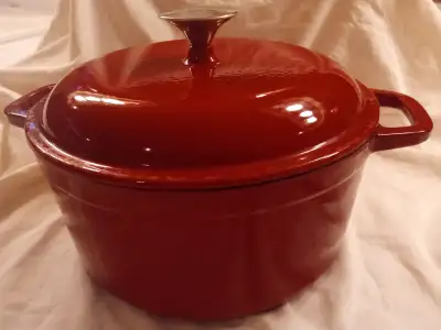 Wolfgang Puck Red Enameled Cast Iron Pot with Lid, View more