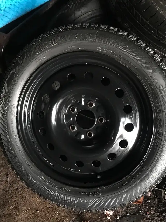 winter tires on brand new rims  in Tires & Rims in Cape Breton - Image 2