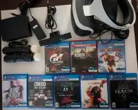 PS VR + 2 PS Moves +  Charging Stand +  9 Games PS4 PS5