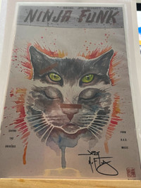 SIGNED NINJA FUNK CAT COVER SIGNED BY JPG