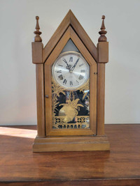 Fisher  Pendulum Wooden Clock