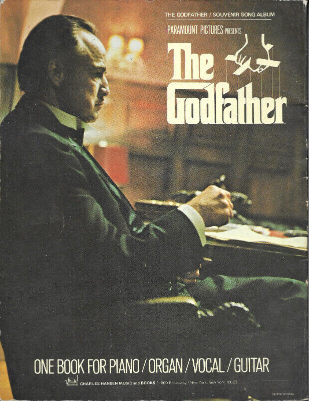THE GODFATHER Souvenir Song Album Book  Piano Organ Vocal Guitar in Non-fiction in Ottawa - Image 2