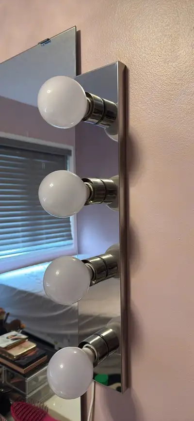 globe vanity light fixture (x2), View more