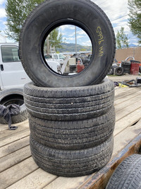 Four Firestone Transforce 275/70R18 tires