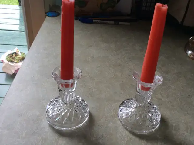 Chandeliers de table antique en crystal. Candle holders in Other in Laval / North Shore - Image 2