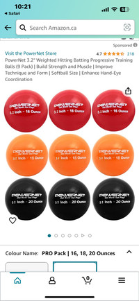 POWERNET WEIGHTED BASEBALL