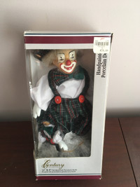 VINTAGE - NWT - ZELLERS CENTURY COLLECTION PORCELAIN CLOWN DOLLS