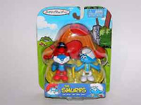 Smurfs pull back motor playset