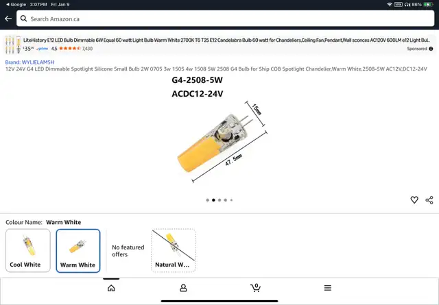 Five LED special application light bulbs 560638896070338562