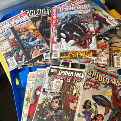 2 Bins Sleeved Comics, View more