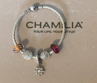 CHAMILIA Leather bracelet & 5 Charms