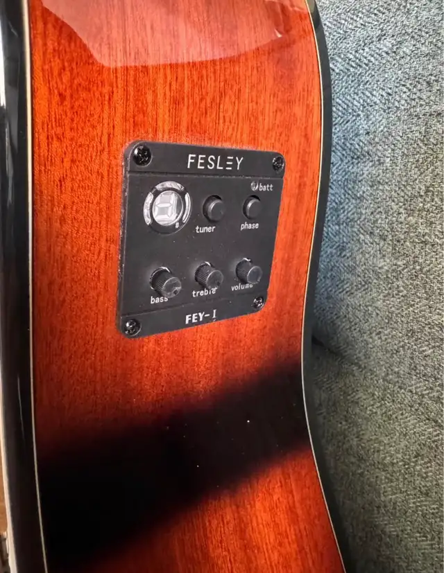 New! Fesley Acoustic electric Guitar 41inches in Guitars in Mississauga / Peel Region - Image 6