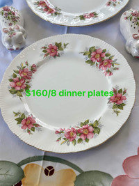 Paragon 8 dinner plates- made in England  