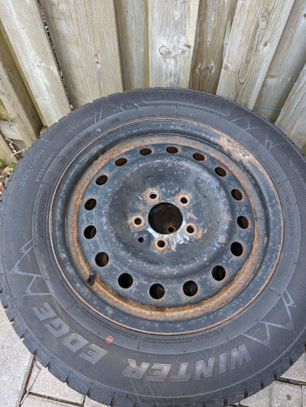 Selling 4 205/65R15 Motomaster Winter Edge Tires with Steel Rims in Tires & Rims in Markham / York Region - Image 3
