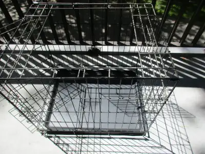 pet animal cage  metal folding   2 doors, View more