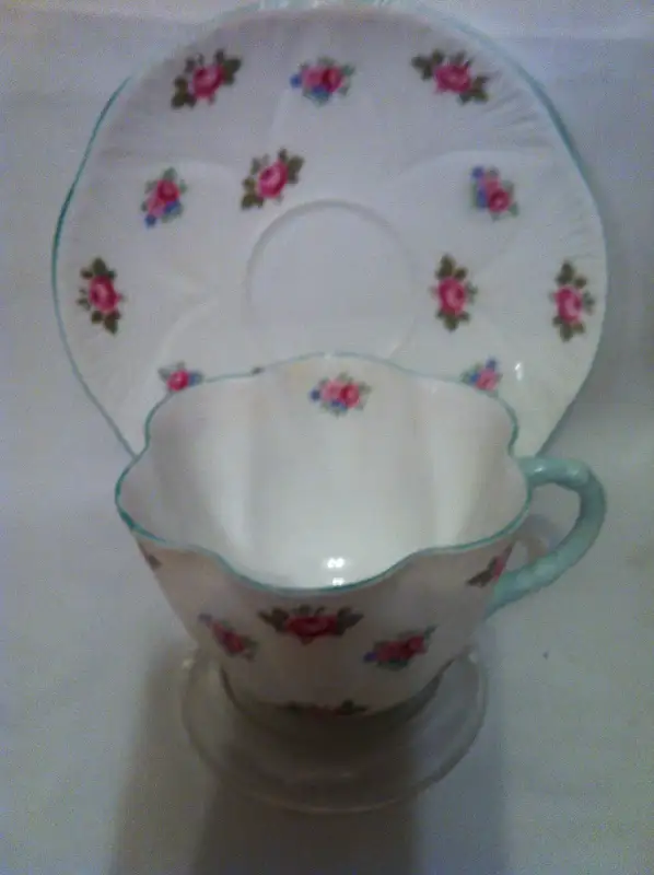 SHELLEY CUP AND SAUCER 1344N in Arts & Collectibles in Barrie - Image 3