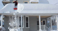 Book your spot! Roof snow removal & Shoveling service available