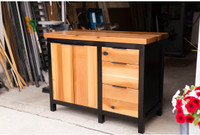 Solid Cedar and Brich Cabinet
