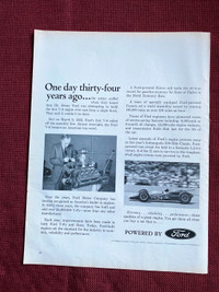 1965 Ford Engines Original Ad