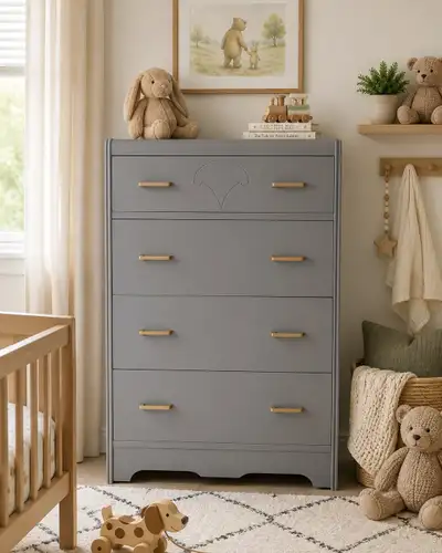 Refinished Vintage Waterfall Dresser , View more