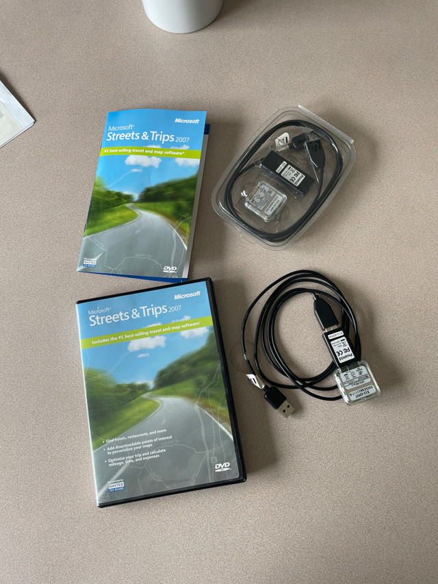 USED Microsoft Street and Trips 2007 with GPS Locator in General Electronics in Windsor Region