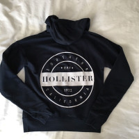 Hollister zipped logo hoodie