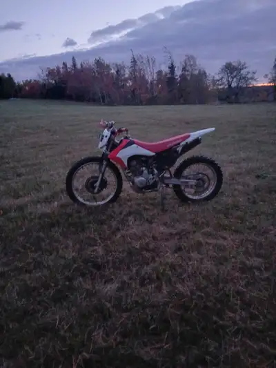 2018 crf 230f needs forks runs and drives great will trade for something and i will add cash on my e...