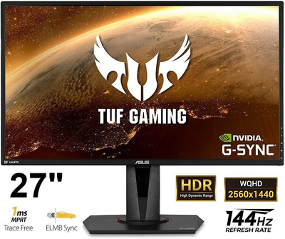 ASUS TUF Gaming 27” 2K 144Hz Monitor VG27AQ, Good Condition, View more
