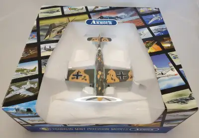 Rare BNIB B11B195 1:48 Diecast Franklin Mint Armour Collection BF-109 Messerschmitt Luftwaff Germany...