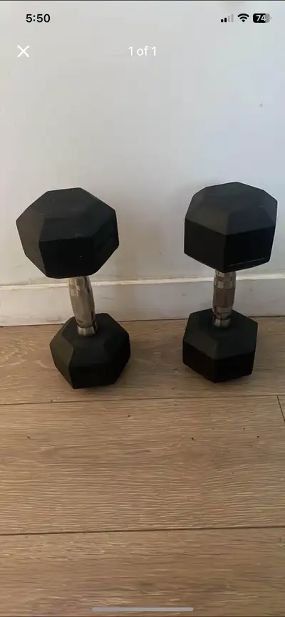 9kg rubber coated with steel handle