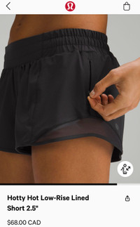 LULULEMON Hotty Hot Low Rise Lined Shorts 2.5” [NEW!]