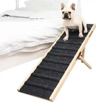 Dog Ramp with Handle, High Traction 6 Adjustable Heights 15" to, View more