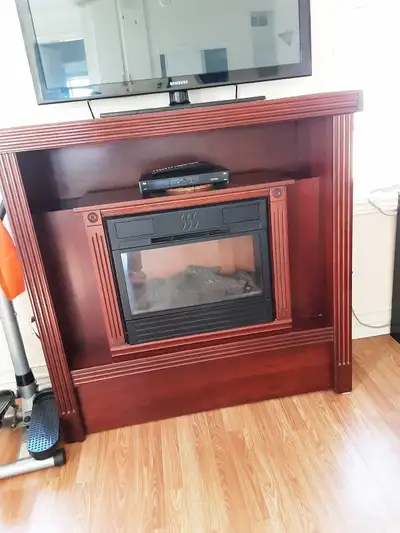 Fireplace and stand.., View more