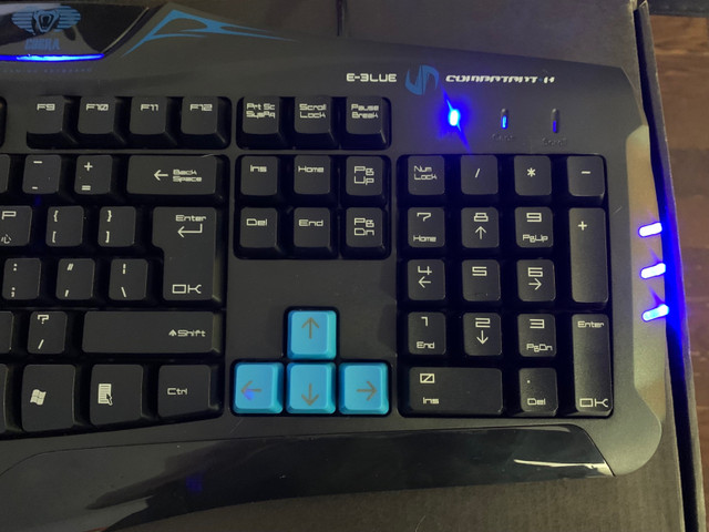 E-Blue Cobra Combatant-X Advanced WASD LED Gaming Keyboard $22 in Mice, Keyboards & Webcams in Markham / York Region - Image 2