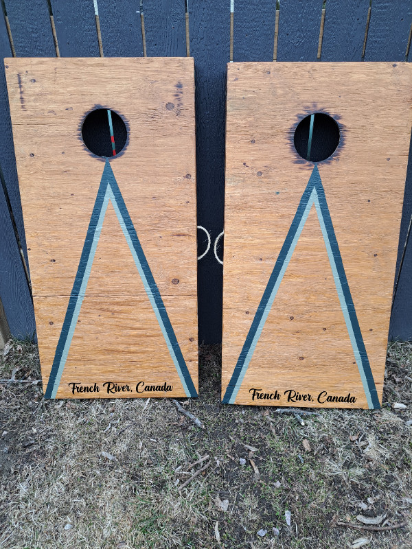 Rustic style regulation size cornhole boards in Other in St. Catharines
