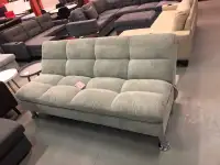 Brand new grey click clack sofa bed on sale