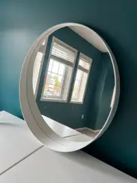 Ikea White Round Mirror