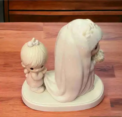 Vintage Precious Moments Figurine God Bless The Bride 1983, View more