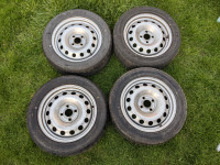 Steel Rim and Tire Set - 4 x 100 , 15 inch