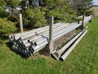 Complete Wade Rain Irrigation System 2 Big Nelson Guns on wheels 3 Short Guns 30-4" Pipe 30' 8-5" Pi...