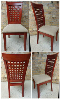 SET OF 4 SOLID ELEGANT CHAIRS