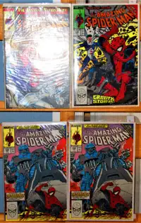 4 Amazing Spider-Man (1989/90) Comic Books,  321, 326, 329x2