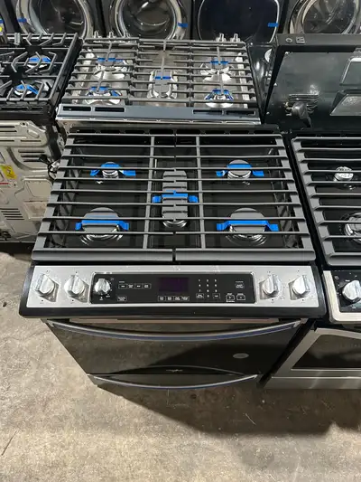 30” WHIRLPOOL  SLIDE IN STOVE / STAINLESS CONVECTION OVEN, View more